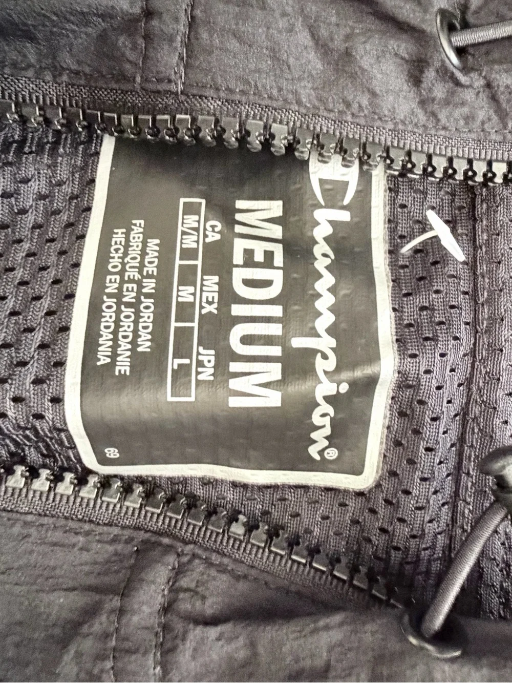 Champion Black Half-Zip Pullover with Logo